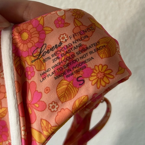 Lovers + Friends Vintage Summer Bikini Top & Bottom Set in 70’s Floral - Picture 5 of 9